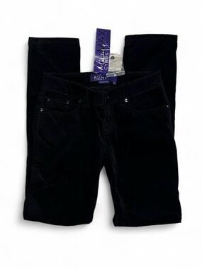 Junior’s Girl’s 2009 Miley Cyrus Max Azria Black Velvety Skinny Jeans Size 5